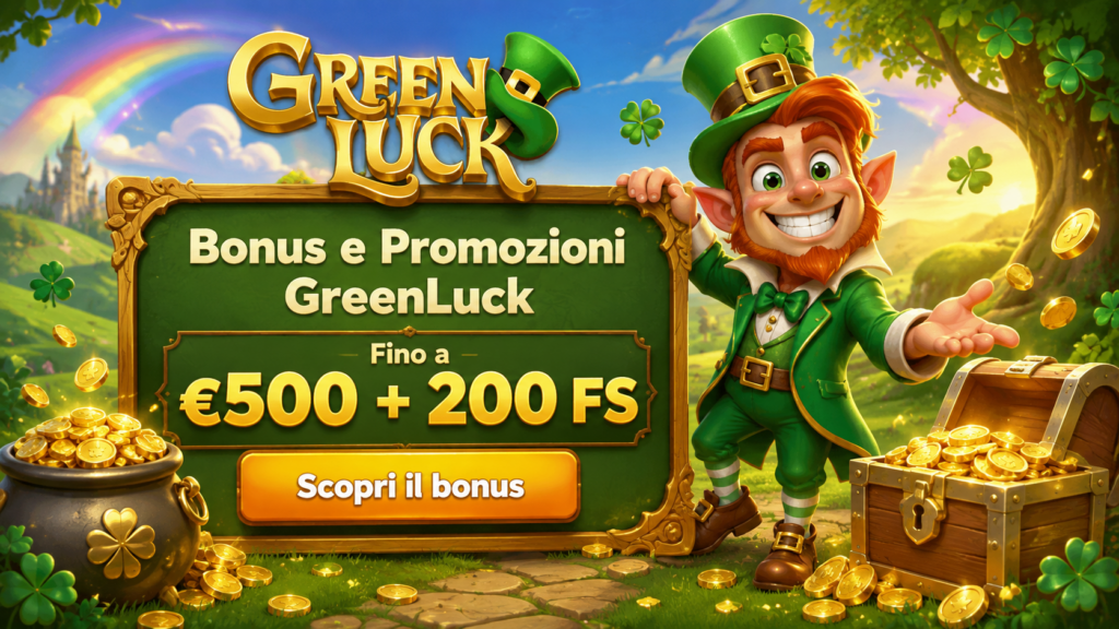 GreenLuck Casino: Bonus, Free Spin e Promozioni 2026 – Guida Completa